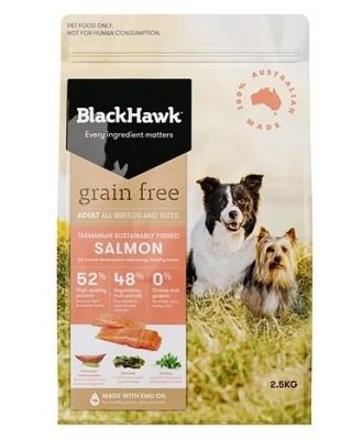 Black Hawk Grain Free Salmon Adult Dry Dog Food 7kg