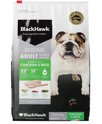 Black Hawk Original Chicken & Rice Adult Dry Dog Food 10Kg