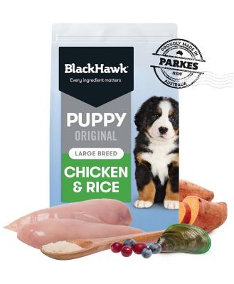 Black Hawk Original Chicken & Rice Puppy Dry Dog Food - Large Breeds - 10kg