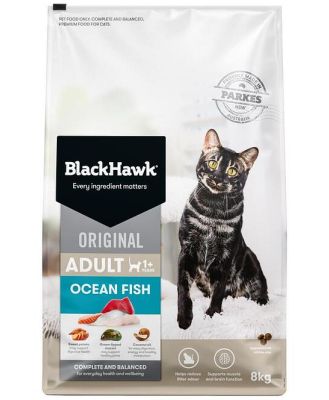 Black Hawk Original Dry Cat Food Ocean Fish 8kg