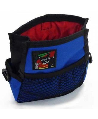 Black Dog Treat & Training Tote Bag with Adjustable Belt - Blue