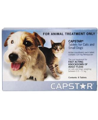 Capstar Fast Flea Knockdown for Cats and Dogs - Blue - Cat & Small Dogs