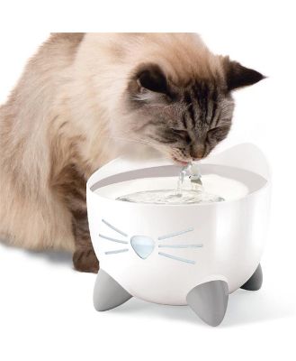Catit Pixi Fountain with Refill Alert for Cats & Dogs - 2.5 Litres - Stainless Steel