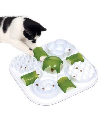 Catit Senses 6-in-1 Food and Treat Interactive Puzzle Toy for Cats