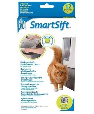 Catit Smartsift Replacement Pan Liners for Base Bin 12-pack
