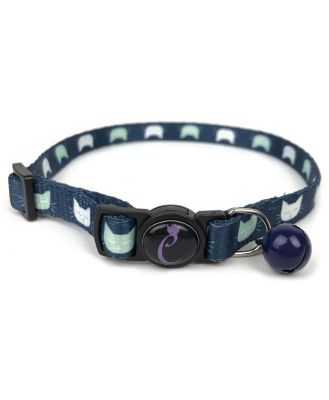 Cattitude Cat Collar with Breakaway Safety Clip & Bell - Cat Wink