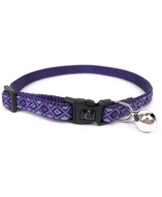 Cattitude Cat Collar with Breakaway Safety Clip & Bell - Lilac