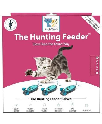 Doc & Phoebe's Interactive Indoor Hunting Cat Feeder Set