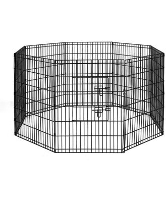 8 Panel Pet Dog Budget Playpen Puppy Exercise Cage Enclosure Play Pen Fence