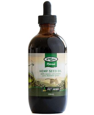 Green Valley Naturals Pure 100% Australian Hemp Oil for Pets 200mL