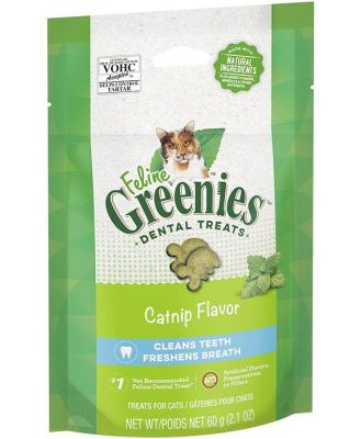 Greenies Feline Cat Dental Treats Catnip Flavour 60g - 10 Packs