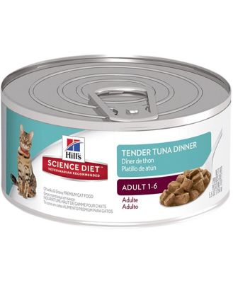 Hills Science Diet Adult Tender Dinners Tuna Cat Food 156g x 24 Cans