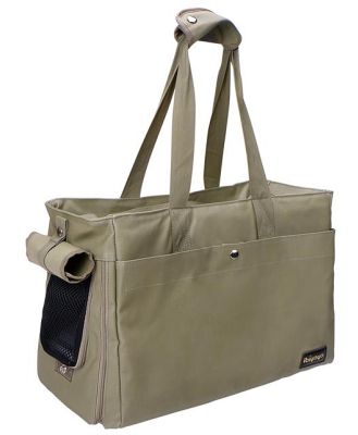 Ibiyaya Canvas Pet Carrier Tote for Cats & Dogs - Light Green