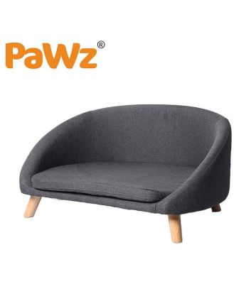 PaWz Luxury Pet Sofa Chaise Lounge Sofa Bed Cat Dog Beds Couch Sleeper Soft Grey
