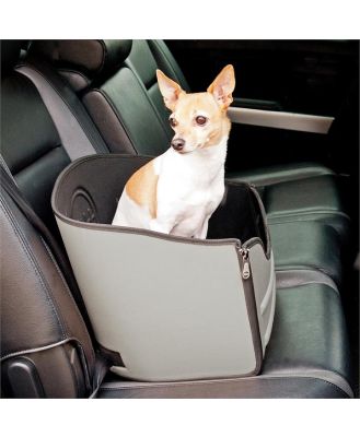 K&H Mod Safety Pet Car Booster Seat for Small to Medium Dogs up to 13kg - Grey