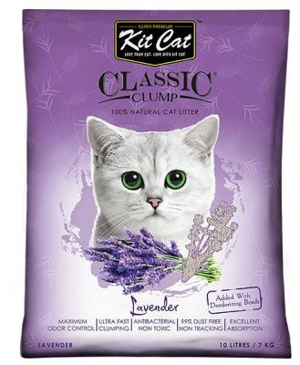 Kit Cat Ultra Fast Classic Clumping Bentonite Cat Litter 10 litres/7kg - Lavender