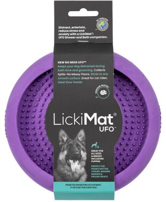 Lickimat UFO Slow Food Anti-Anxiety Licking Dog Bowl - Purple