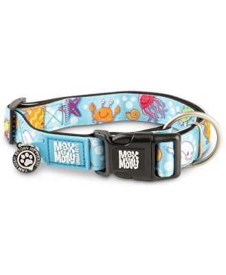 Max & Molly Smart ID Dog Collar - Blue Ocean -