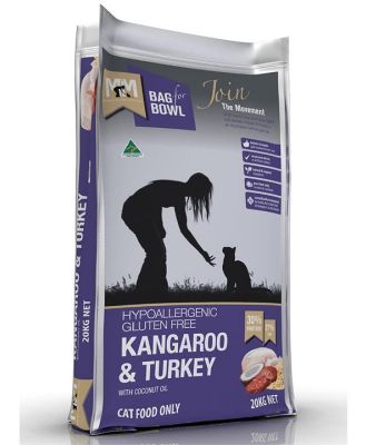Meals for Meows Gluten Free Kangaroo & Turkey Dry Cat Food - 20kg