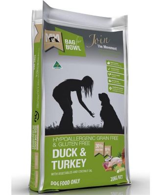 Meals for Mutts Gluten Free Duck & Turkey Dry Dog Food - 20Kg