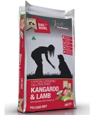 Meals for Mutts Gluten Free Kangaroo & Lamb Dry Dog Food - 20Kg