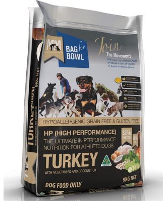 Meals for Mutts High Performance Dog Food - Grain Free Turkey - 9kg
