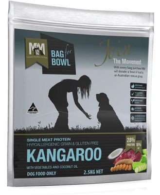 Meals for Mutts Single Ingredient Grain Free Dry Dog Food - Kangaroo 2.5kg