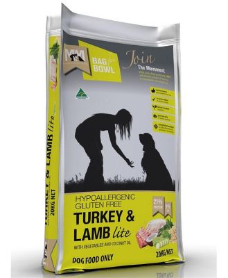 Meals for Mutts Turkey & Lamb 'Lite' Dry Dog Food - 20Kg