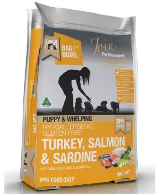 Meals for Mutts Turkey, Salmon & Sardine Puppy Dry Dog Food - 9kg