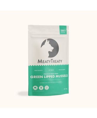 Meaty Treaty Freeze Dried New Zealand Green Lipped Mussels Cat & Dog Treats 50g