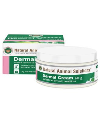 Natural Animal Solutions Dry Skin Hydrating Dermal Cream for Cats & Dogs 60g