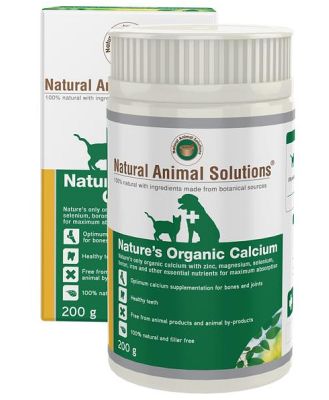 Natural Animal Solutions Nature's Organic Calcium Supplement for Cats & Dogs 200g