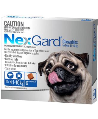 NEXGARD FOR DOGS 4.1-10KG - Blue 6 Pack