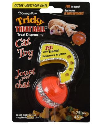 Omega Paw Tricky Treat Ball Treat & Food Dispensing Cat Toy