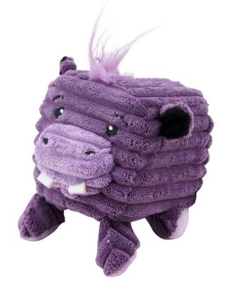 Outward Hound Cube-Eez 2-in-1 Squeaker Dog Toy - Hippo