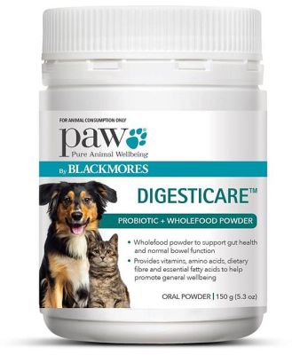 PAW by Blackmores Digestive Health Probiotic & Wholefood Powder for Dogs 150g