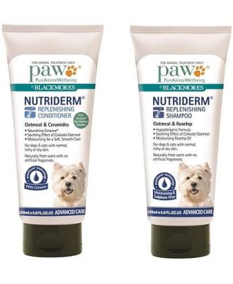 PAW by Blackmores Nutriderm 200ml Shampoo and 200ml Conditioner Duo Pack