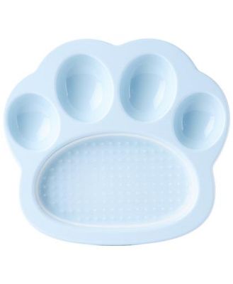 PAW 2-in-1 Slow Mini Slow Feeder & Lick Pad for Cats & Small Dogs - Baby Blue