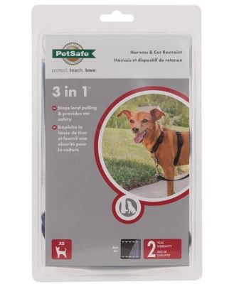 Petsafe 3-in-1 Anti-Pulling Dog Harness and Car Safety Restraint - Extra