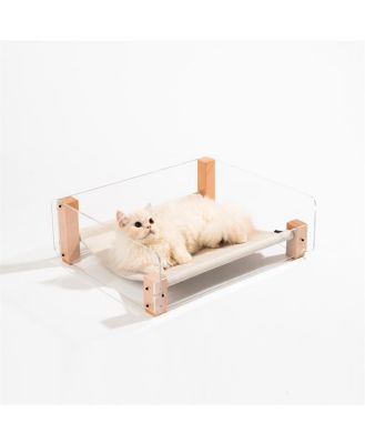 Pidan Sound Sleep Modern Hammock-Style Cat Bed with Bonus Scratch Pad