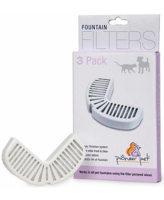 Pioneer Pet Fountain Replacement Filters 3-Pack #3002