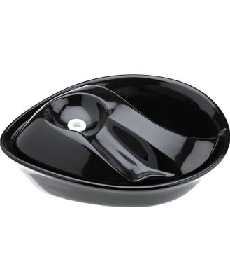 Pioneer Raindrop Ceramic Pet Drinking Fountain 1.7 litre - Black