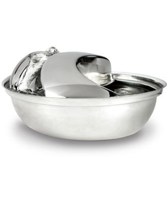 Pioneer Raindrop Stainless Steel Pet Water Fountain 1.6 litres