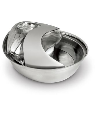 Pioneer Stainless Steel Raindrop Pet Dog Fountain 2.6 litres