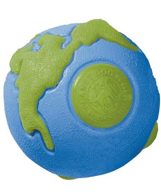 Planet Dog Orbee Ball Tough Floating Dog Toy Blue & Green -