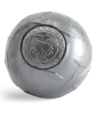 Planet Dog Orbee Tuff Diamond Plate Tough Ball Dog Toy - Grey -