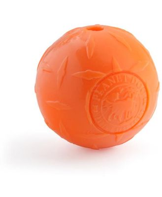Planet Dog Orbee Tuff Diamond Plate Tough Ball Dog Toy - Orange -