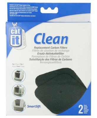 Replacement Filters for Catit Clean Cat Litter Tray - 2-Pack