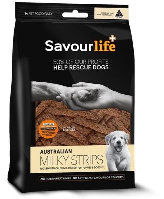 SavourLife Australian Milky Strips for Puppies and Adult Dogs - 150g