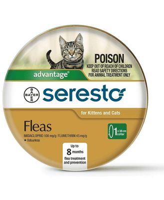 Seresto Flea Collar for Cats and Kittens - Lasts up to 8 Months